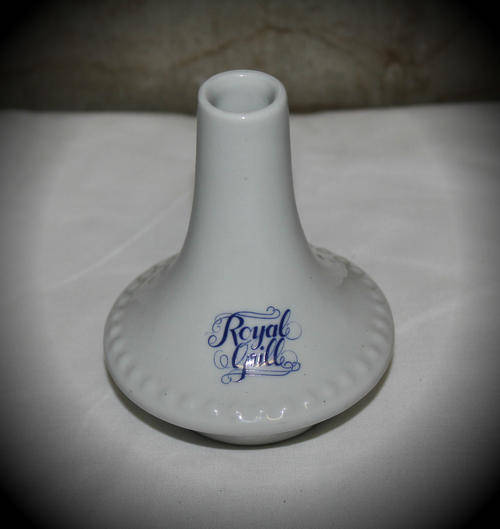Huguenot Fine China Mini Vase or Candle stick- South Africa-Royal grill- 105x77mm