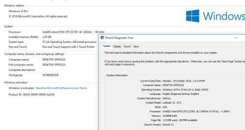 Dell Latitude 10 st2 Windows Tablet ***Bloated Battery, Please Read***