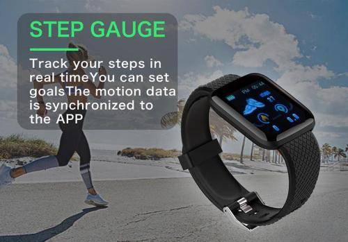 116 PLUS SMART FITNESS WATCH BLACK