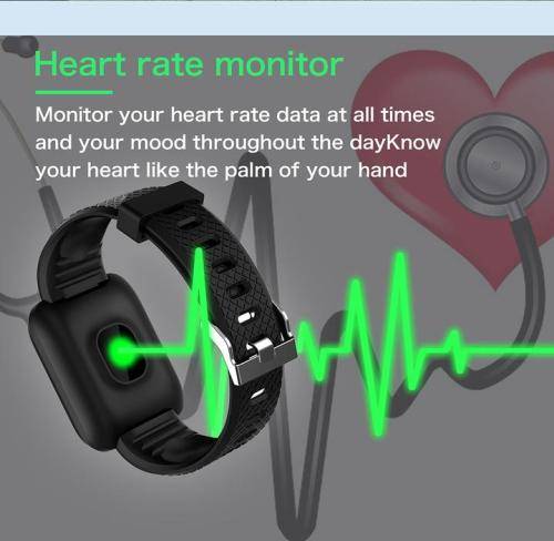 116 PLUS SMART FITNESS WATCH BLACK