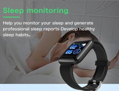 116 PLUS SMART FITNESS WATCH BLACK