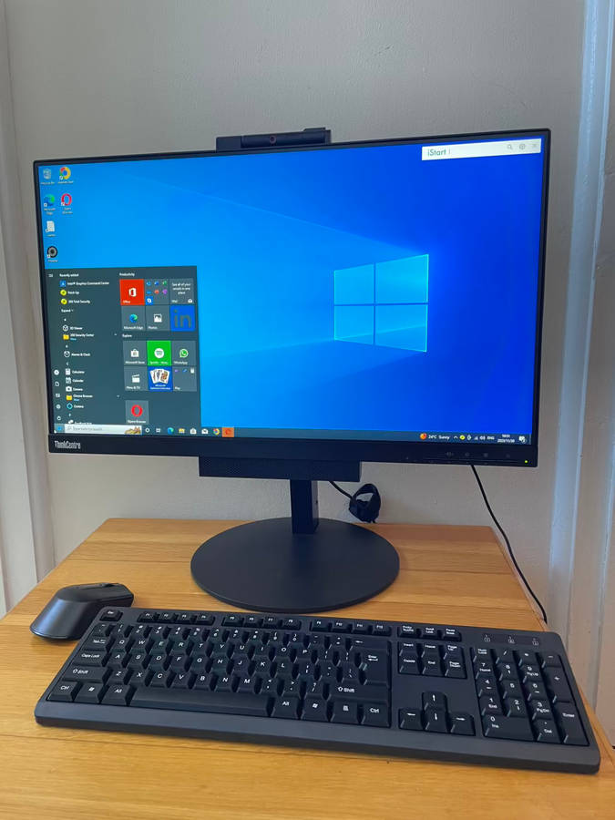 LENOVO THINKCENTRE TI024GEN3 + THINKCENTRE M920Q CORE I5 8TH GEN ALL-IN-ONE PC (MONITOR AND TINY PC)