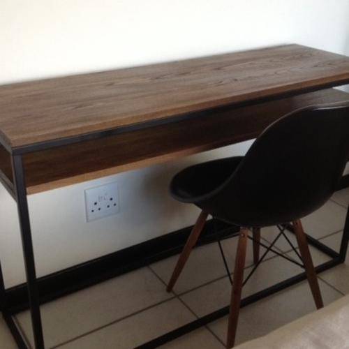 WALNUT + BLACK SERVER / SIDEBOARD / DESK / TABLE | @HOME