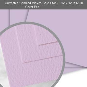 CUTMATES12x12" CANDIES VOILETS - The card stock that cuts like butter