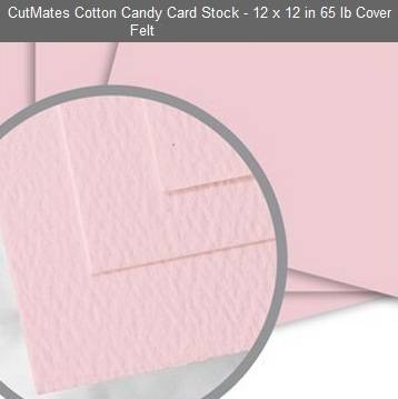 CUTMATES12x12" COTTON CANDY - The card stock that cuts like butter