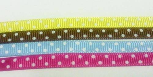 6mm GROSS GRAIN RIBBON  4x COL (4m)