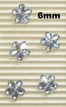 6mm GEM FLOWERS - IRREDESCENT 4g