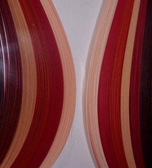 3mm QUILLING PAPER - RED  MIX (100)