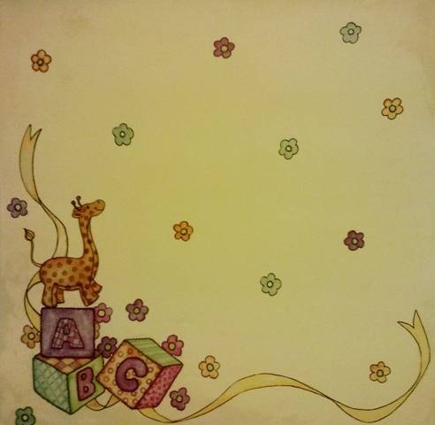 12x12 " ABC BABY PAPER