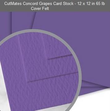 CUTMATES12x12" CONCORD GRAPES -  The card stock that cuts like butter