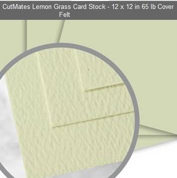 CUTMATES12x12" LEMON GRASS - THE BEST FOR ALL CUTTER MACHINES