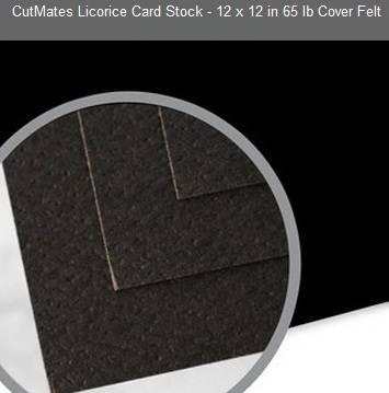 CUTMATES12x12" LICORICE - THE BEST FOR ALL CUTTER MACHINES