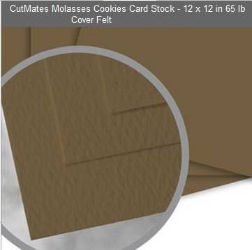 CUTMATES12x12" MOLASSES COOKIES - The card stock that cuts like butter