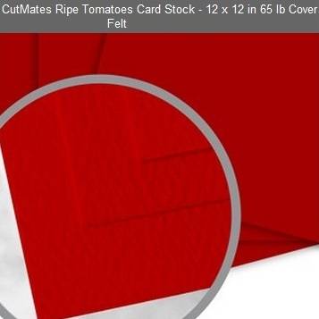 CUTMATES12x12" RIPE TOMATOES  - The card stock that cuts like butter