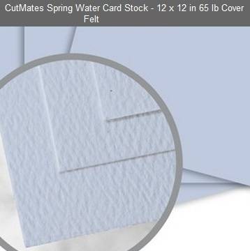 CUTMATES12x12" SPRING WATER - The card stock that cuts like butter