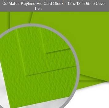 CUTMATES12x12" KEYLIME PIE - The card stock that cuts like butter