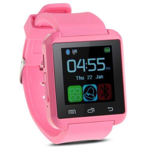 U8 Smart Wrist Watch Bluetooth Phone Mate For IOS Android HTC Iphone Samsung (PINK)