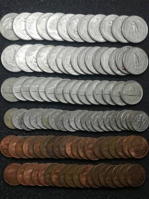 A Lot of American Coins. Crazy R1 Start