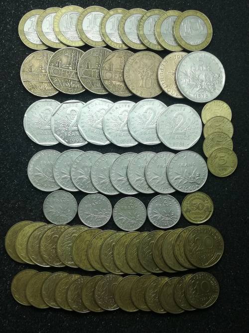 A Lot of French Coins. Crazy R1 Start
