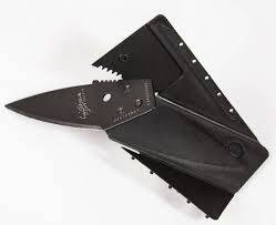 Credit Card Shaped Foldable Knife (Black)