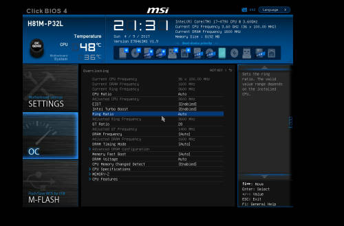MSI H81M-P32L LGA 1150 Motherboard - Like New With Box