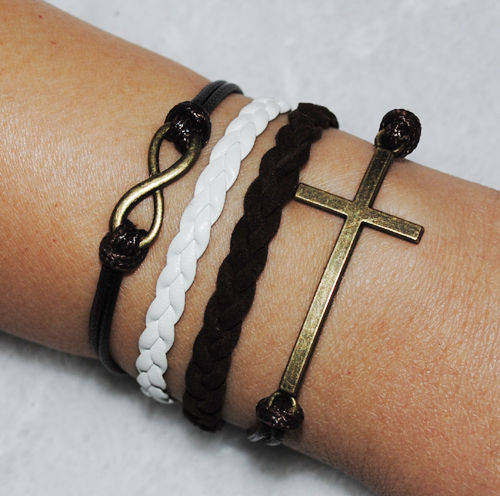Infinity cross Bronze Bracelet