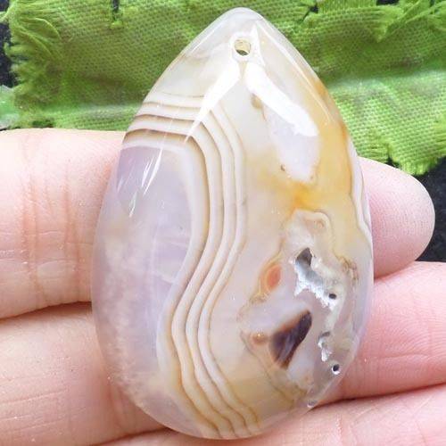 Beautiful Onyx Agate Teardrop Pendant Bead