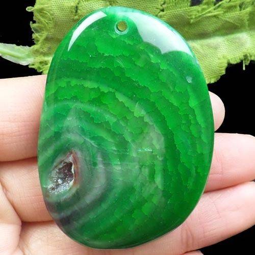 Beautiful Dragon Veins Agate Pendant Bead (140421288)