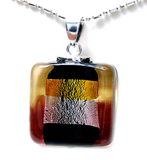 ZY 662 DICHROIC LAMPWORK GLASS PENDANT