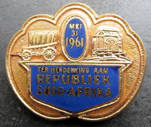 1961 Republeik Suid-Afrika badge