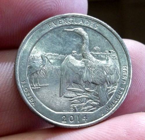2014 US 'America the Beautiful' Quarter - Everglades