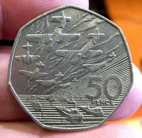 UK 50 Pence 1994 - 50yr anniversary of D-Day
