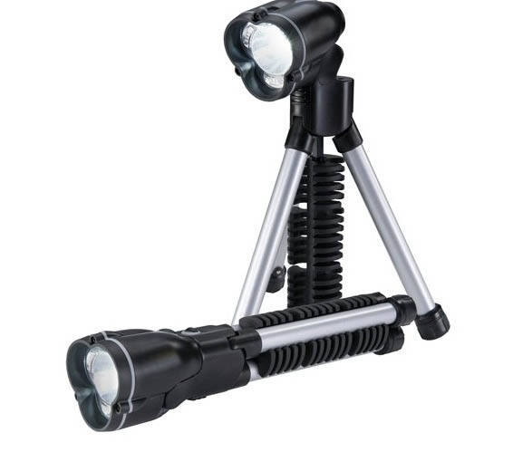 -LOCAL STOCK- LED Tripod Flashlight with Swivel Head - Hands Free
