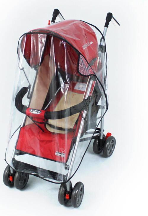 New arrival luxury trolley rain cover baby car windproof hood rain cover car umbrella rain cover