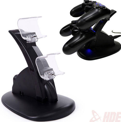 PlayStation PS4 Dual Controller LED Charger Dock Station USB Charging Stand