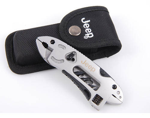 JEEP Multi-Tool Adjustable Wrench Jaw Screwdriver Plier Knife Survival Gear-FREE SHIPPING