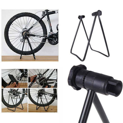 Bicycle Bike Cycling Wheel Hub Stand Kickstand Repairing Parking Holder Folding