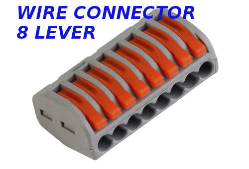 Wire Connector WAGO 8 Lever for 0.08mm to 4mm wire **LOCAL STOCK**