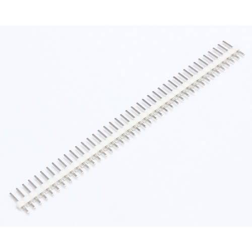 Header Pins Male 40 Pin 2.54mm Straight Single Row - WHITE ***LOCAL STOCK***