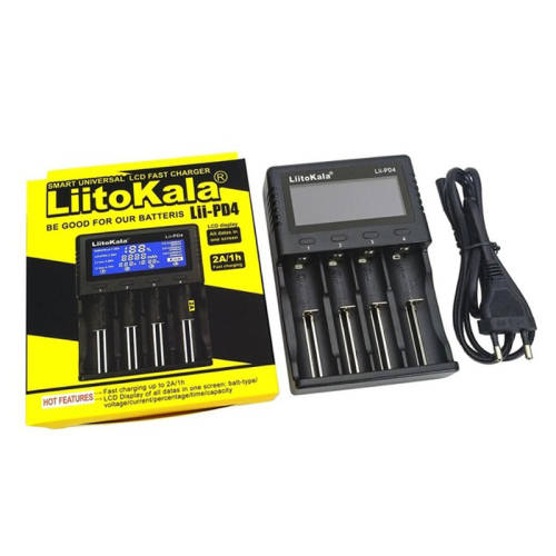 Battery Charger Liitokala PD4 12V or 220V LCD Display **LOCAL STOCK**