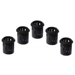 Plastic panel holder for 5mm LED Black (25 Pack) ***LOCAL STOCK***