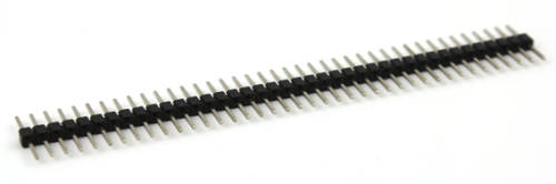 40 Pin 2.54mm Male Straight Single Row Header BLACK ***LOCAL STOCK***