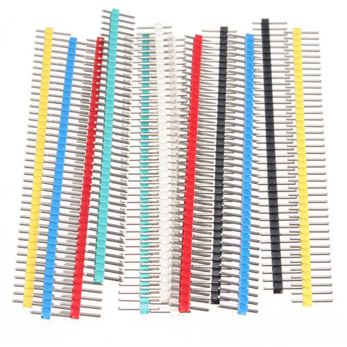 40 Pin 2.54mm Male Straight Single Row Header BLACK ***LOCAL STOCK***