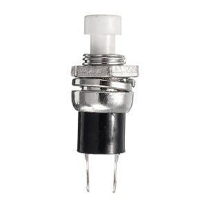 PBS-110 7mm Lockless Momentary Push Button Switch WHITE ***LOCAL STOCK***