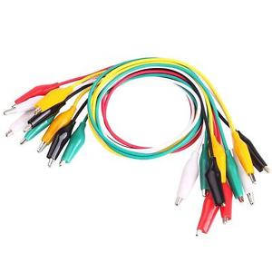 Double-ended Crocodile Clips Cable Alligator Jumper Wire Test Leads 500mm - Black ***LOCAL STOCK***