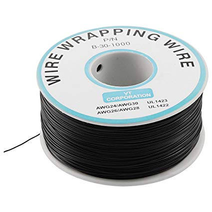 PCB 30 AWG Wrapping Wire 10m - Black ***LOCAL STOCK***