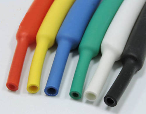 Heat-shrinkable tube insulation, thickened 2:1 5.0mm Ø per metre - Red ***LOCAL STOCK***