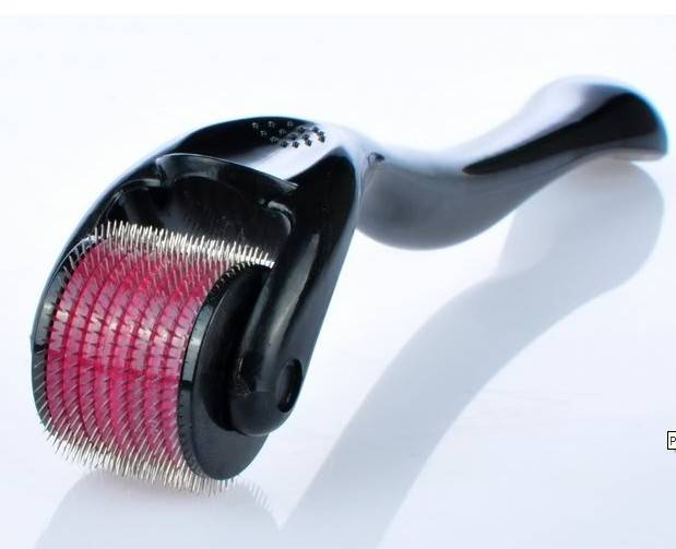 0.5mm Needles Derma MicroNeedle Skin Face Scars Acne Wrinkle Roller Black