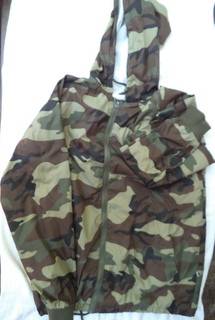 CAMOUFLAGE - CAMO- CAMP MASTER WATERPROOF JACKET WITH HOOD AND TOWELLING LINING SIZE MEDIUM