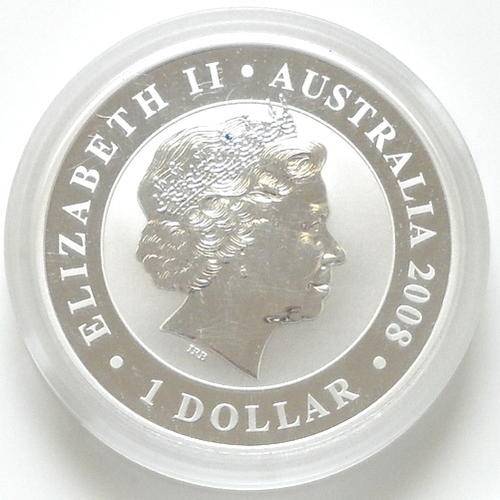 AUSTRALIA 2008 SILVER PROOF 1 DOLLAR